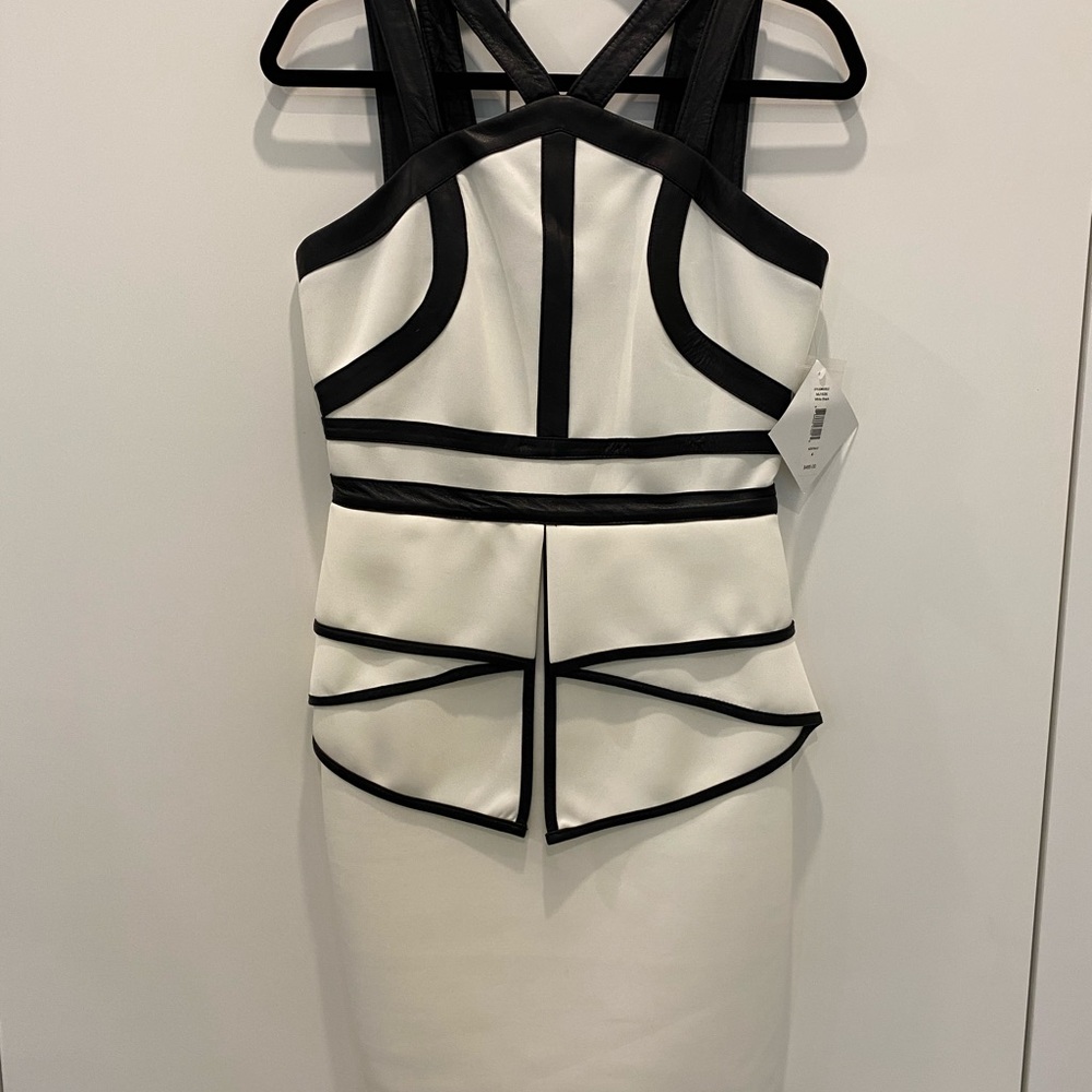Marc + James white and black dress